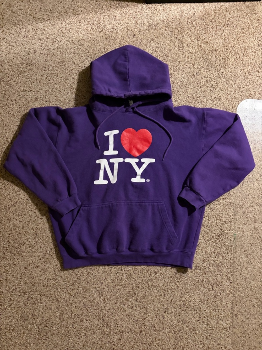I ❤️ NY Purple Pullover Hoodie